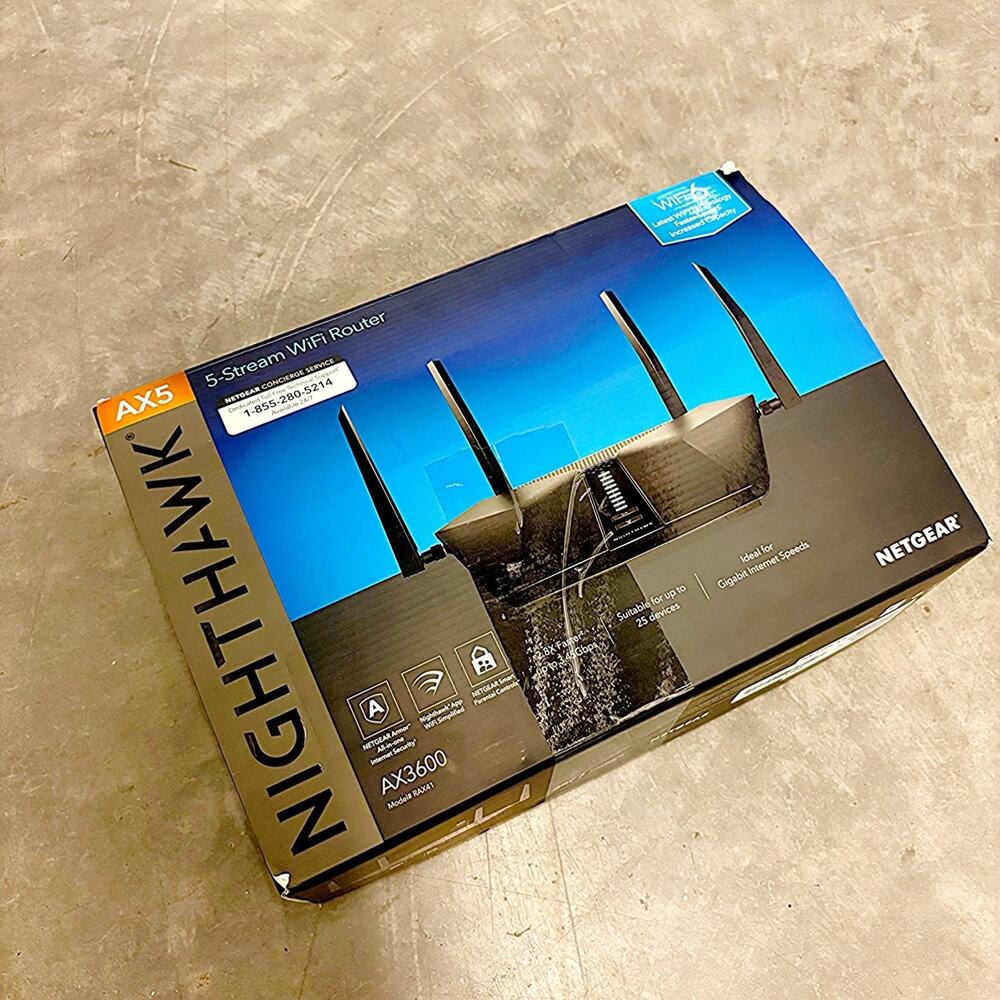 NETGEAR Nighthawk AX3600 WiFi 6 Router RAX41